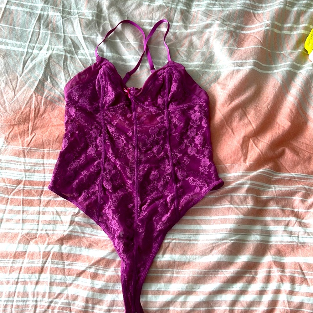 Body suit, purple, size XS